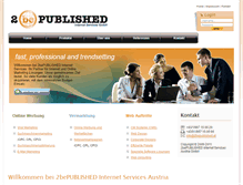 Tablet Screenshot of 2bepublished.at